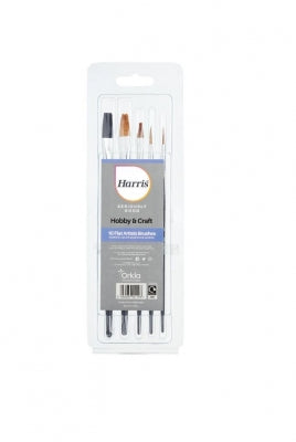 Harris Seriously Good Flat Artist Paint Brush Set 10 Pack