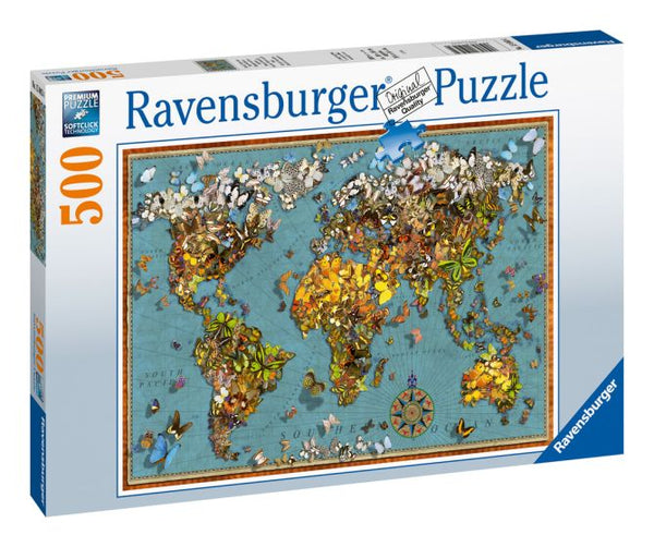 World of Butterflies 500 Piece Jigsaw Puzzle