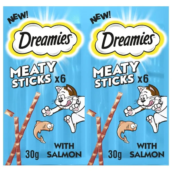 Dreamies Meaty Sticks With Salmon 30g