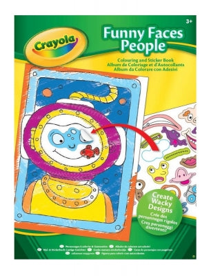 Crayola Funny Faces Sticker Book ( Assorted )
