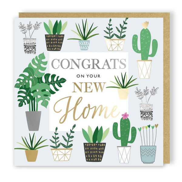 Congrats on your New Home - Plants - Greeting Card