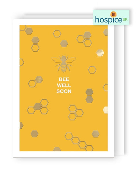 Get Well - Bee Surface Pattern - Greeting Card