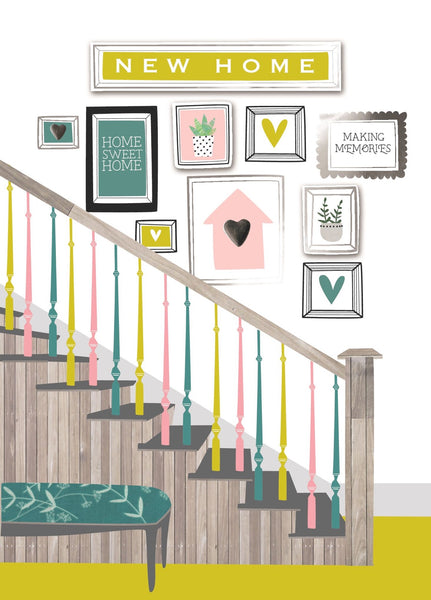 New Home - Stair Case - Greeting Card