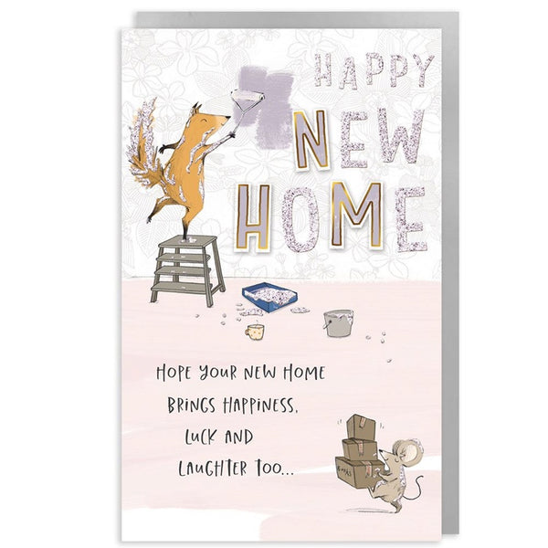 New Home - Fox Painting - Greeting Card