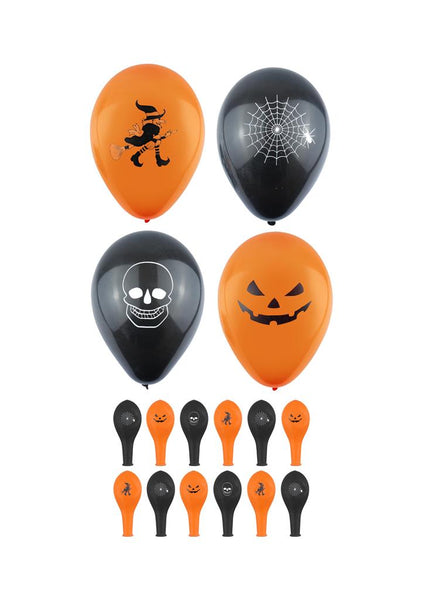12 Pk Halloween Balloons