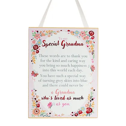 Special Grandma   Sm Plaque