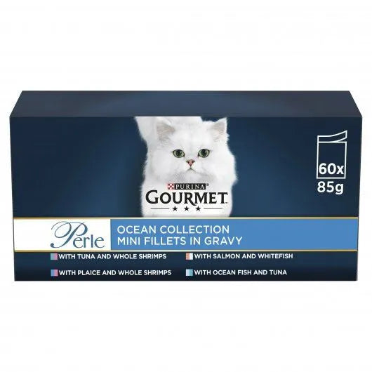Gourmet Perle Cat Food Ocean Collection 60x85g
