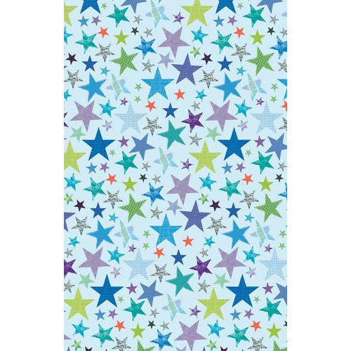 Gift Wrap Stars Blue - 1 Sheet