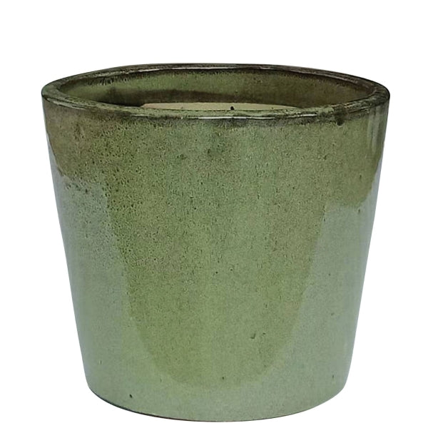 Aston Glazed Pot/Planter 22cm - GREEN