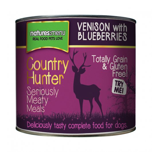 Country Hunter Meals Dog Can Venison & Blueberries 600g