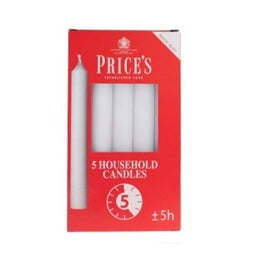 PRICES HOUSEHOLD CANDLES 5S