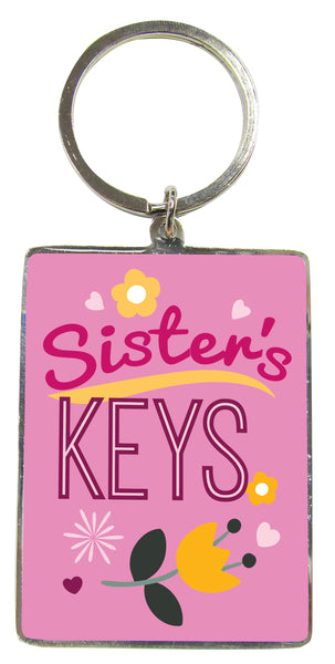 Sister's Keys Key Ring