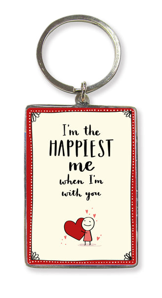 I'm the Happiest Me Key Ring