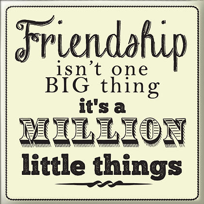 Friendship Isn't One Big Think Fridge Magnet