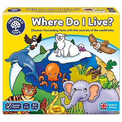 Orchard Toys Game - Where Do I Live? Age 3-6
