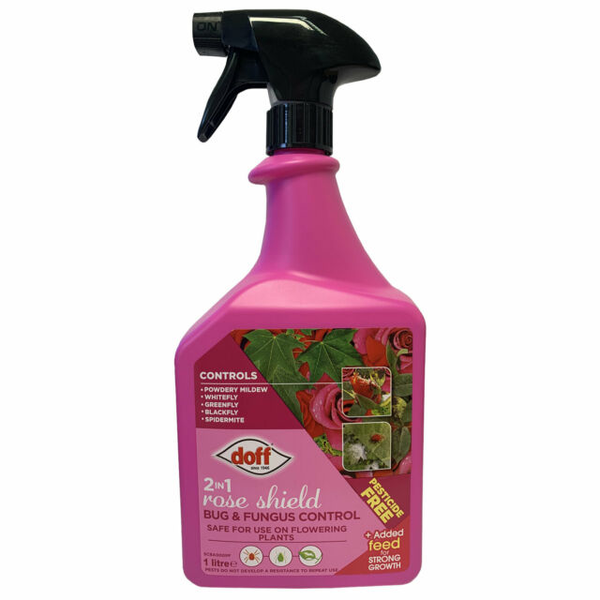 Doff 2 In 1 Rose Shield Bug & Fungus Control 1L For Flowering Plants Insecticide