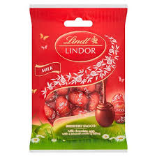 Lindt Lindor Milk Chocolate Mini Eggs With A Smooth Melting Filling 80g