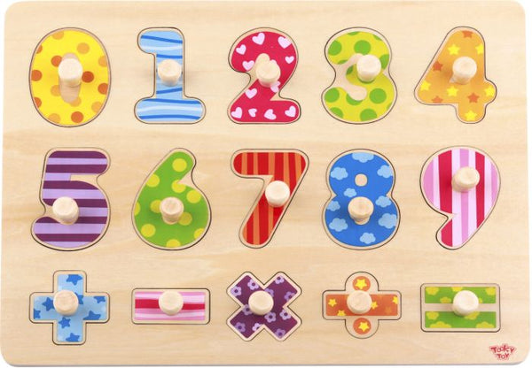 Wooden Number Puzzle 16pce