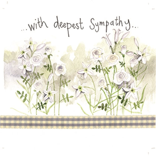 FLOWERS SYMPATHY CARD