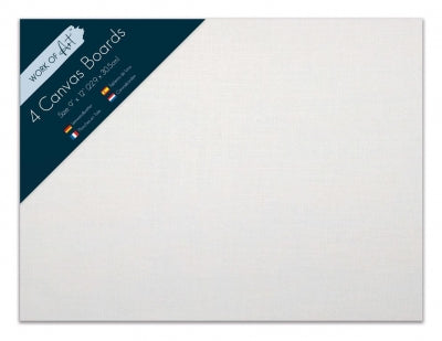 9" x 12" Canvas Boards Pack of 4