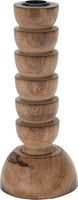 Large Wooden Totem Candle Holder 20cm