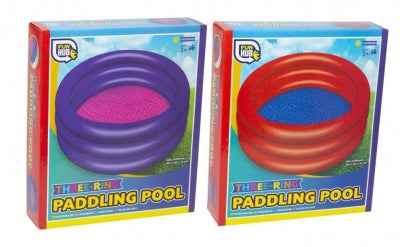 Inflatable 150cm 3 Ring Paddling Pool ( 150 X 150 X 25cm )