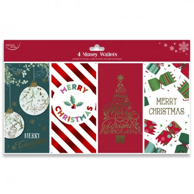 Christmas Money Wallet 4pack