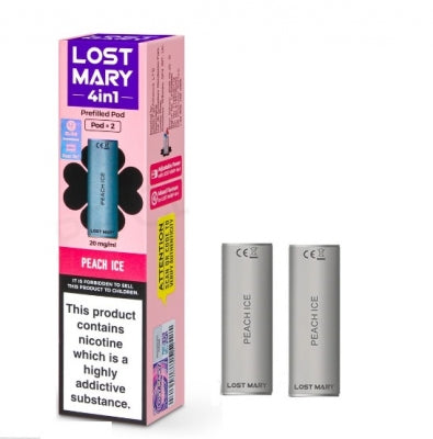 Lost Mary 4 In 1 Prefilled Vape Pod Peach Ice