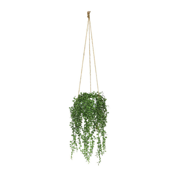 Faux/Artificial  Plant Botanical String of Teardrops Hanging Pot