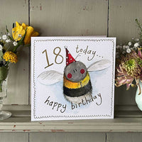Bee 18 Year Old Birthday Card