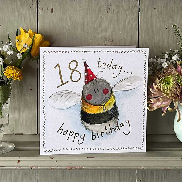 Bee 18 Year Old Birthday Card