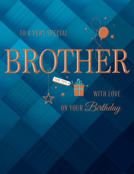 Brother Birthday Card - avante garde