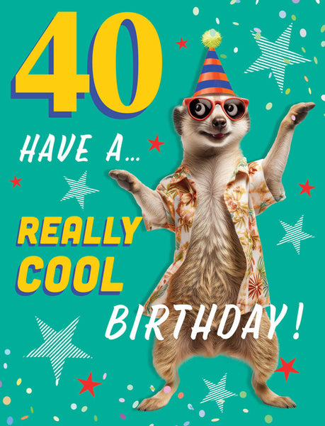 40th Birthday Card - Chuckles
