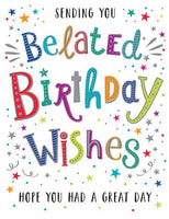 Belated Birthday Card - Dazzles