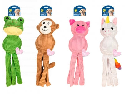 Plush Crinkley Animal Dog Toy