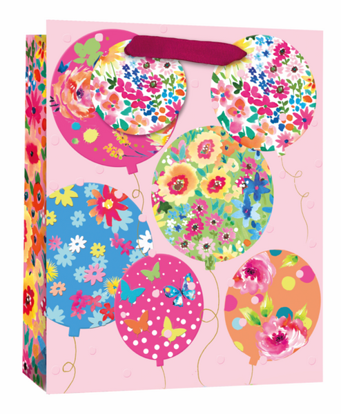 SIMON ELVIN FLORAL BALLOONS LARGE GIFT BAG