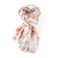 Pastel Floral Scarf CREAM