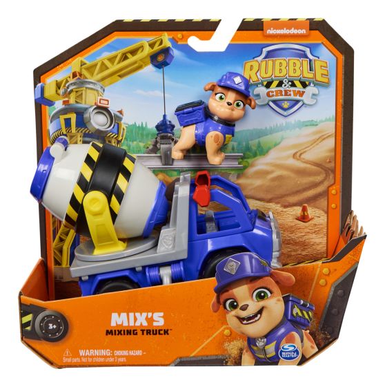 Paw Patrol Rubble and Crew Mix's Mixing Truck Mix