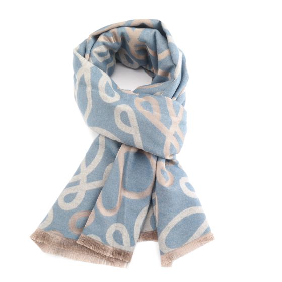 Lines Scarf  BLUE