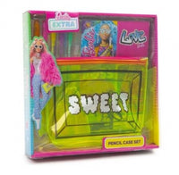 Barbie Extra Pencil Case Set