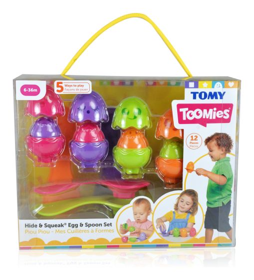 Toomies Hide & Squeak Egg & Spoon Set