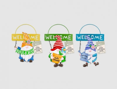 Gonk Metal Welcome Sign