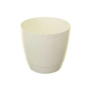 20cm Round Indoor White Pot