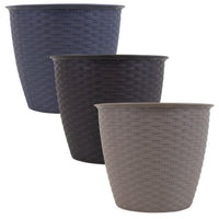 Round Rattan Plant Plot 20cm