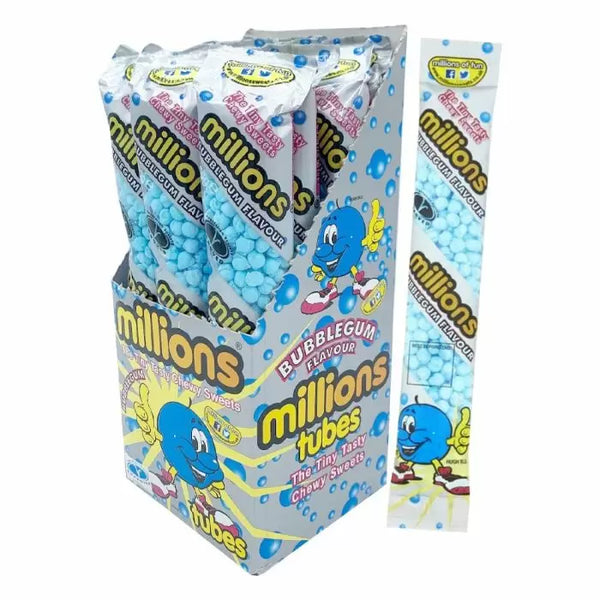 Millions Bubblegum Tubes 60g