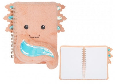 Paper Jam A5 Plush Notebook Axolotl Design