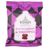 Blackcurrant & Liquorice Bonds Sweets 120g Bag