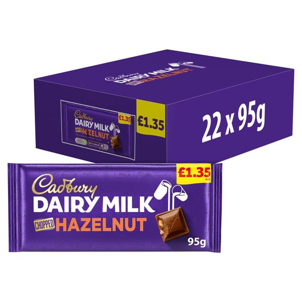 Cadbury Dairy Milk Chopped Nut Chocolate Bar 95g £1.35 PMP