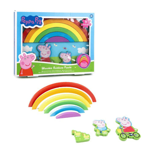PEPPA PIG 3D WOODEN RAINBOW PUZZLE