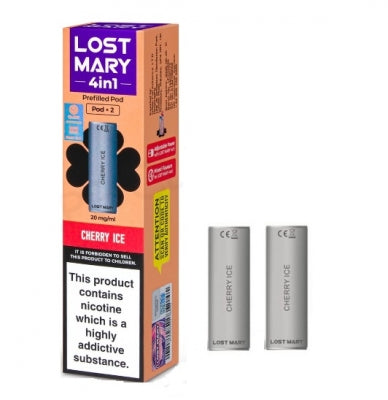 Lost Mary 4 In 1 Prefilled Vape Pod Cherry Ice